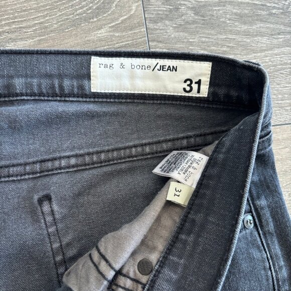 Rag & Bone 10” Crop Flare Raw Hem Jeans - Picture 4 of 11